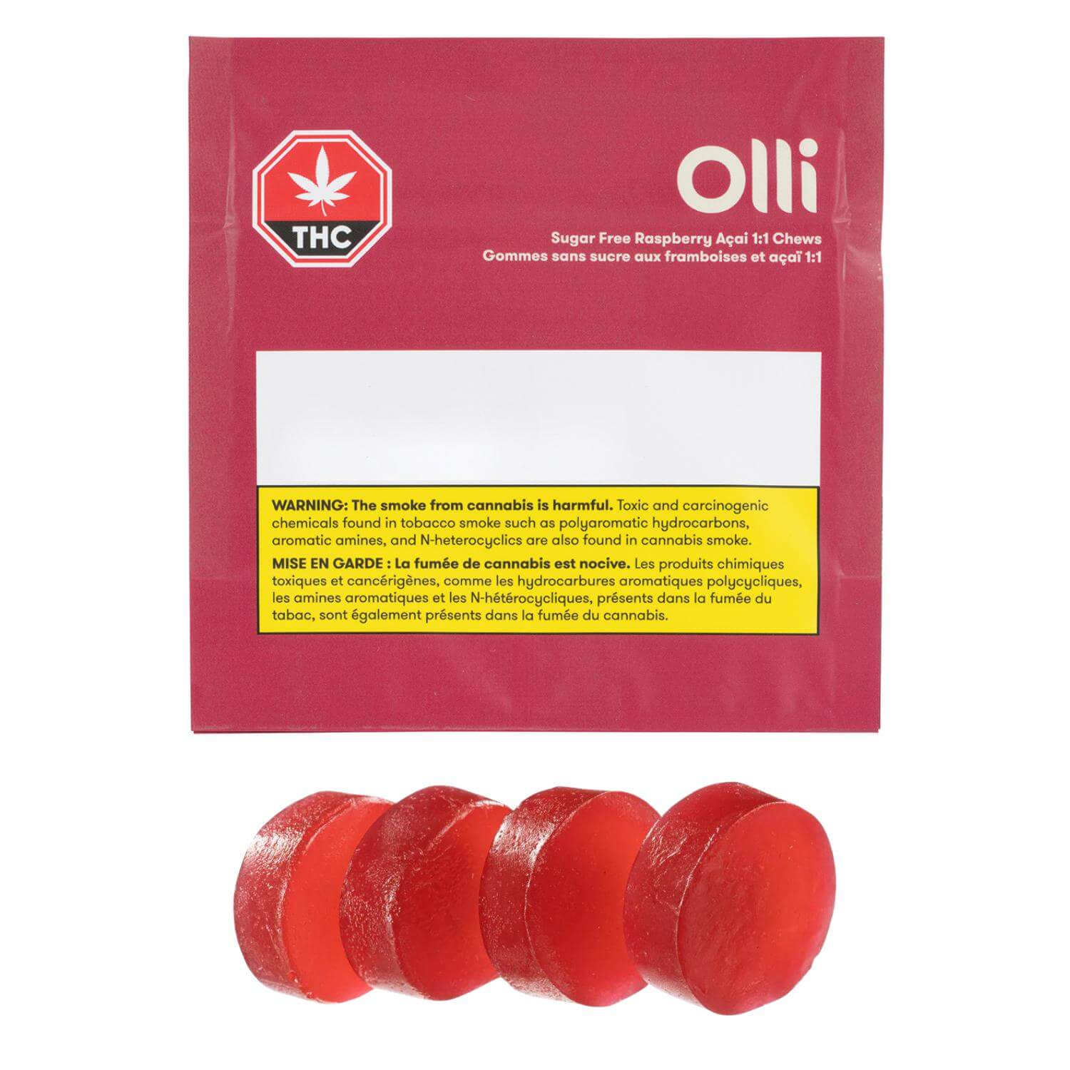 Product image Sugar Free Raspberry Acai 1:1 Soft Chews  4 Pack 1