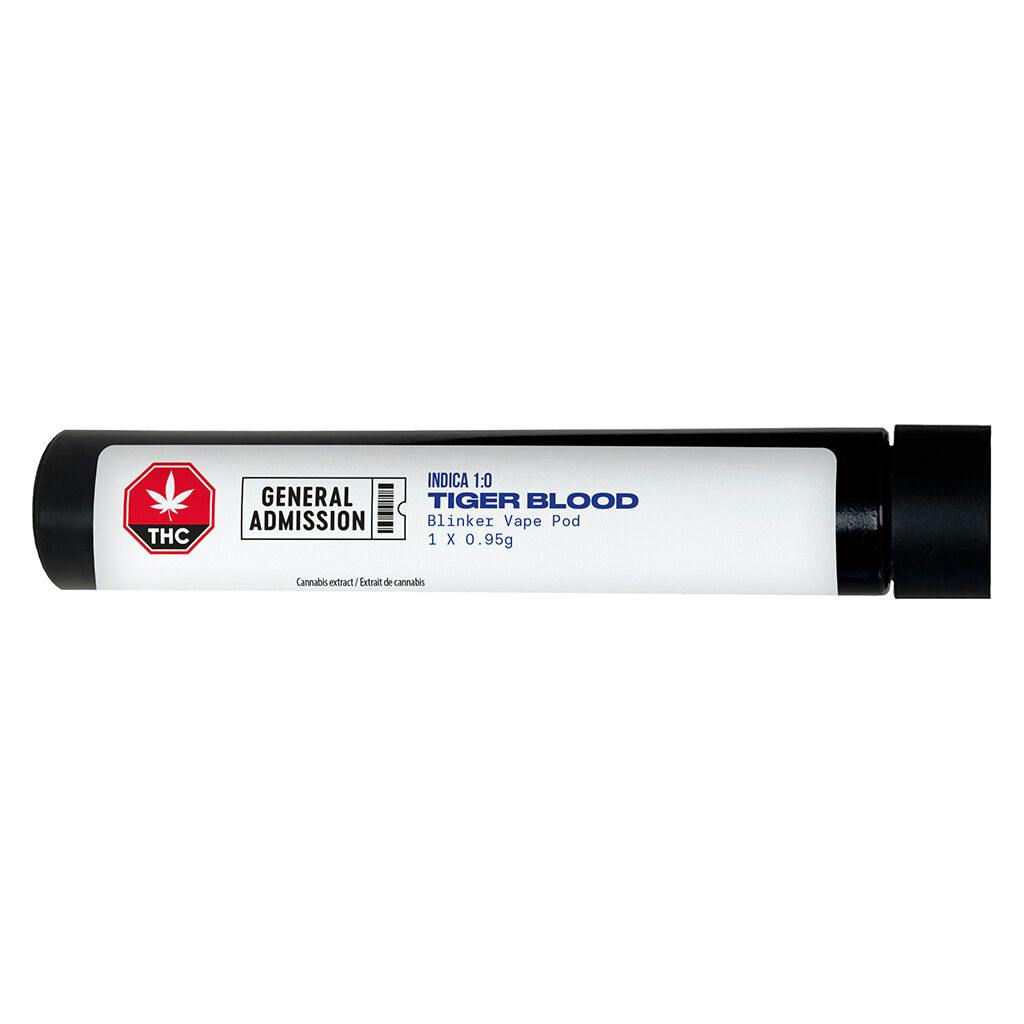 Tiger Blood Indica 1:0 510 Thread Cartridge